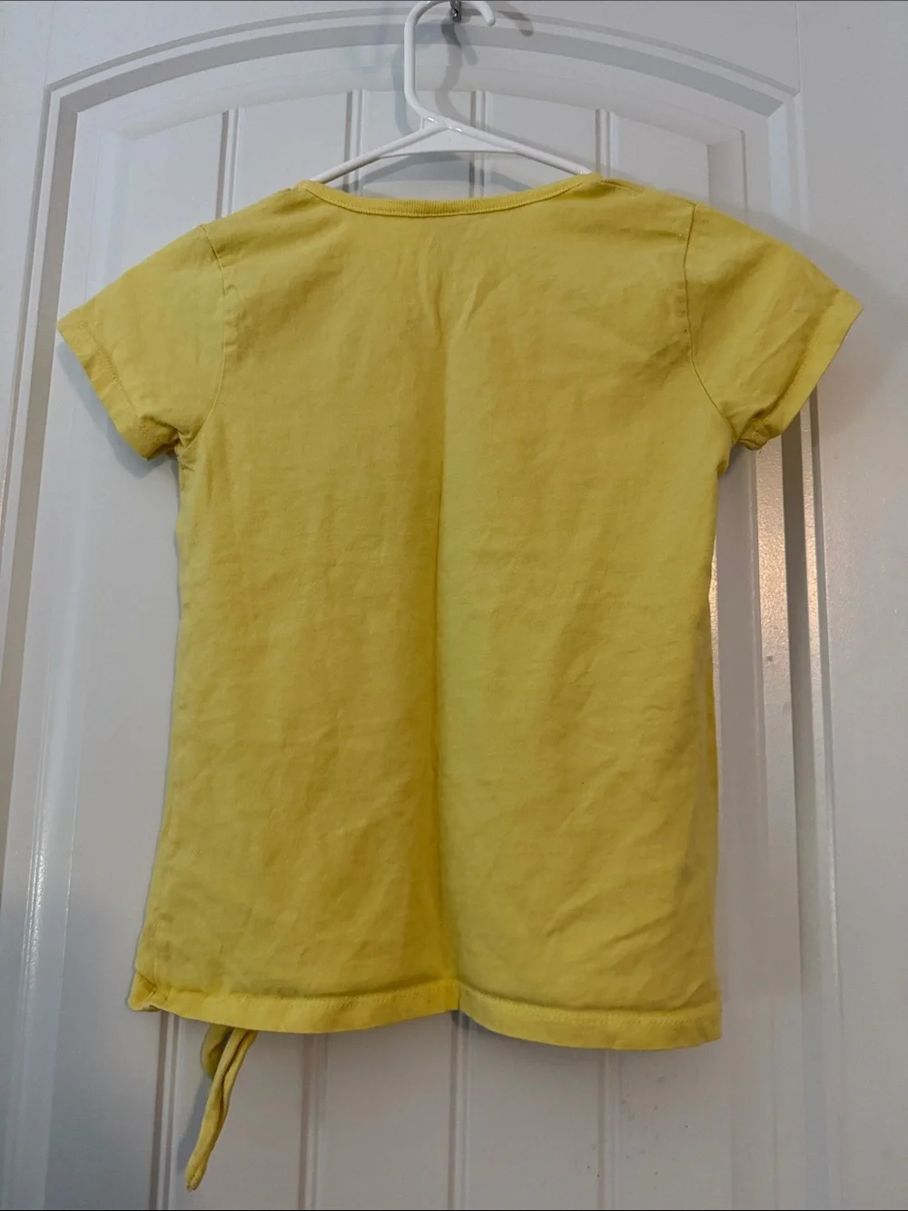 Gently worn Girls Rule Yellow Graphic Tee and shorts set